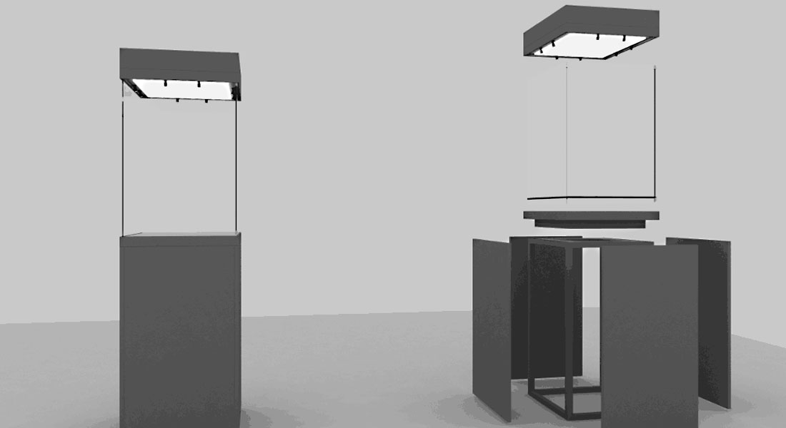 獨立展櫃 鐵(tiě)藝展櫃