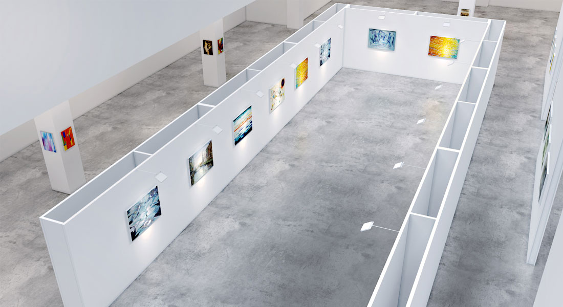 可(kě)拆卸式移動展牆結構