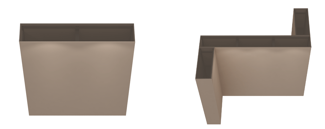 展牆組合拼接示意